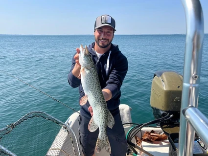 Fishing from a motorboat with a certified instructor on Lake Garda 7